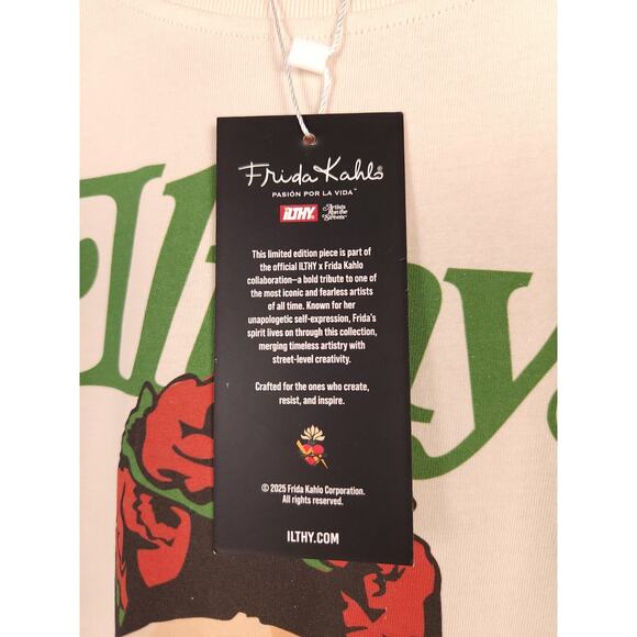 ILTHY x Frida Kahlo Limited Edition Size 2X Cream Streetwear Art Collaboration - Picture 8 of 11